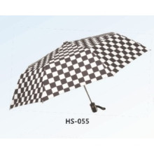 Automatic Open and Close Check Printing Fold Umbrella (HS-055)